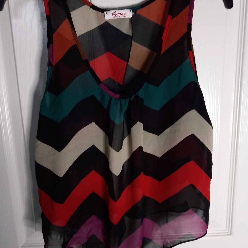 Vivace Design Flowy Top. Open in the Back.